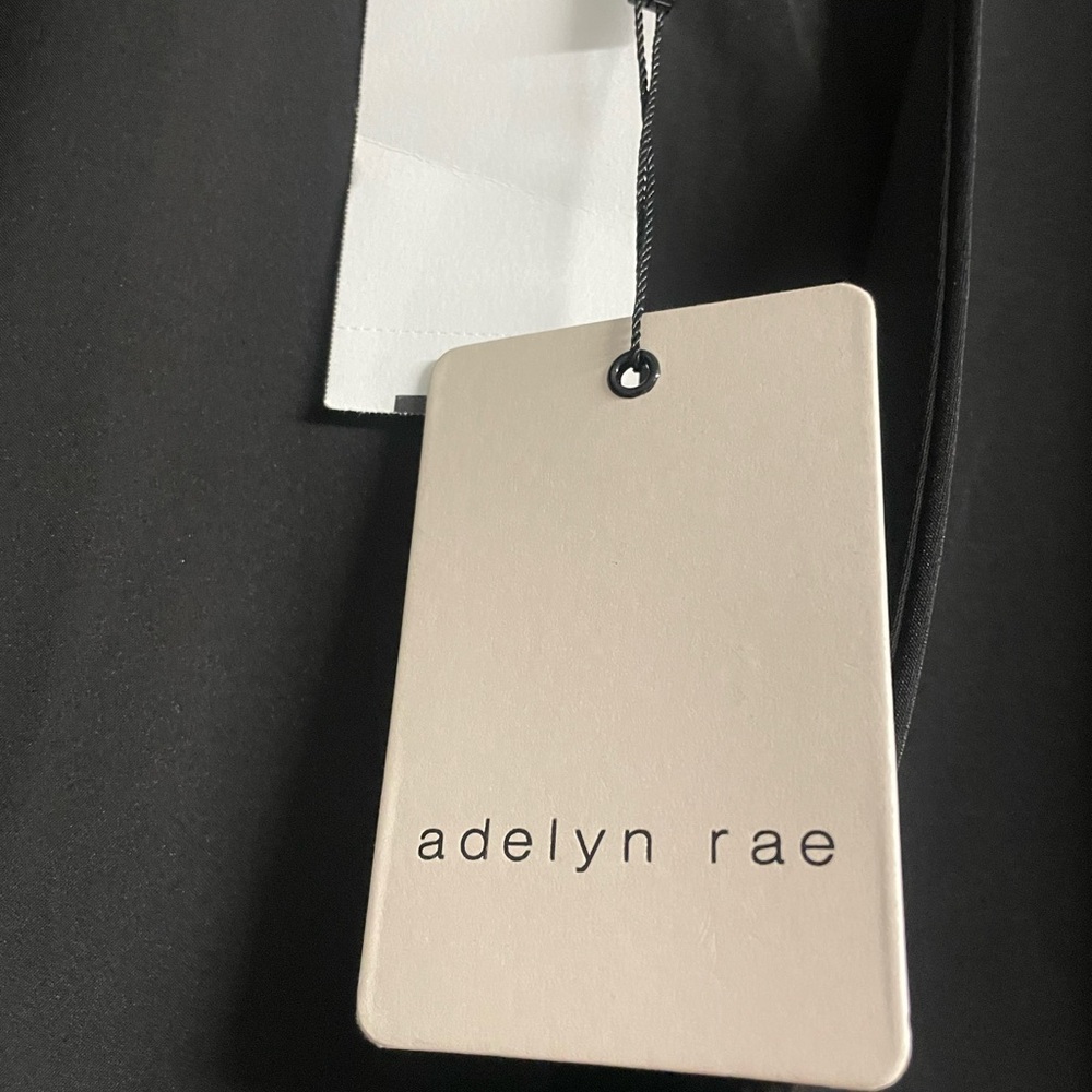 Adelyn Rae Black Double-Breasted Blazer Cape Dress - Picture 7 of 10